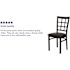 Carnegy Avenue Black Vinyl Seat/Black Metal Frame Restaurant Chairs (Set of 2)