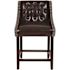 Carnegy Avenue 24 in. Brown Leather Bar stool (Set of 2)