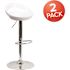 Carnegy Avenue 33 in. White Bar stool (Set of 2)