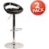 Carnegy Avenue 33 in. Black Bar stool (Set of 2)