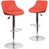 Carnegy Avenue 32 in. Red Bar stool (Set of 2)