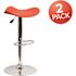 Carnegy Avenue 31.5 in. Orange Bar stool (Set of 2)