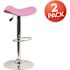 Carnegy Avenue 31.5 in. Pink Bar stool (Set of 2)