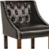 Carnegy Avenue 30 in. Black Leather Bar stool (Set of 2)