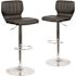 Carnegy Avenue 33.5 in. Black Vinyl Bar stool (Set of 2)