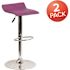 Carnegy Avenue 31.25 in. Purple Bar stool (Set of 2)