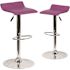 Carnegy Avenue 31.25 in. Purple Bar stool (Set of 2)