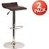Carnegy Avenue 31.25 in. Brown Bar stool (Set of 2)