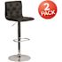 Carnegy Avenue 32.25 in. Black Bar stool (Set of 2)