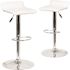 Carnegy Avenue 32 in. White Bar stool (Set of 2)