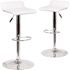 Carnegy Avenue 32 in. White Bar stool (Set of 2)