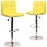 Carnegy Avenue 34 in. Yellow Bar stool (Set of 2)