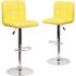 Carnegy Avenue 34 in. Yellow Bar stool (Set of 2)