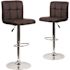 Carnegy Avenue 34 in. Brown Bar stool (Set of 2)