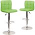 Carnegy Avenue 34 in. Green Bar stool (Set of 2)