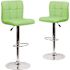 Carnegy Avenue 34 in. Green Bar stool (Set of 2)