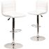 Carnegy Avenue 33 in. White Bar stool (Set of 2)