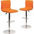 Carnegy Avenue 33 in. Orange Bar stool (Set of 2)