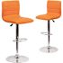 Carnegy Avenue 33 in. Orange Bar stool (Set of 2)