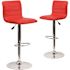 Carnegy Avenue 33 in. Red Bar stool (Set of 2)