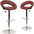 Carnegy Avenue 32.75 in. Burgundy Bar stool (Set of 2)