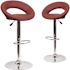 Carnegy Avenue 32.75 in. Burgundy Bar stool (Set of 2)