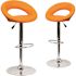 Carnegy Avenue 32.75 in. Orange Bar stool (Set of 2)