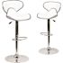 Carnegy Avenue 32.5 in. White Bar stool (Set of 2)