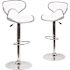 Carnegy Avenue 32.5 in. White Bar stool (Set of 2)