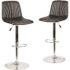 Carnegy Avenue 33.25 in. Black Bar stool (Set of 2)
