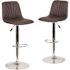 Carnegy Avenue 33.25 in. Brown Bar stool (Set of 2)