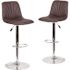 Carnegy Avenue 33.25 in. Brown Bar stool (Set of 2)