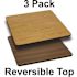 Carnegy Avenue Natural/Walnut Table Top (Set of 3)