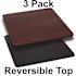 Carnegy Avenue Black/Mahogany Table Top (Set of 3)