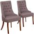 Carnegy Avenue Gray Fabric Fabric Side Chair (Set of 2)