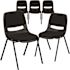 Carnegy Avenue Black Plastic Stack Chair (Set of 5)