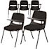 Carnegy Avenue Black Tablet Arm Chair (Set of 5)