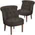 Carnegy Avenue Black Fabric Side Chair (Set of 2)