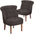 Carnegy Avenue Black Fabric Side Chair (Set of 2)