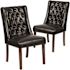 Carnegy Avenue Black Leather Parsons Chair (Set of 2)