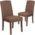 Carnegy Avenue Brown Fabric Parsons Chair (Set of 2)