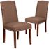 Carnegy Avenue Brown Fabric Parsons Chair (Set of 2)