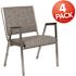 Carnegy Avenue Gray Fabric Bariatric Fabric Side Chair (Set of 4)