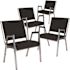 Carnegy Avenue Black Fabric Bariatric Fabric Side Chair (Set of 4)