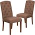 Carnegy Avenue Brown Fabric Parsons Chair (Set of 2)