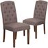 Carnegy Avenue Gray Fabric Parsons Chair (Set of 2)