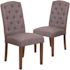 Carnegy Avenue Gray Fabric Parsons Chair (Set of 2)