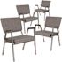Carnegy Avenue Gray Fabric Bariatric Fabric Side Chair (Set of 4)