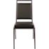 Carnegy Avenue Black Vinyl/Silver Vein Frame Banquet Stack Chair (Set of 2)