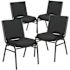 Carnegy Avenue Green Patterned Fabric Fabric Side Stack Chair (Set of 4)